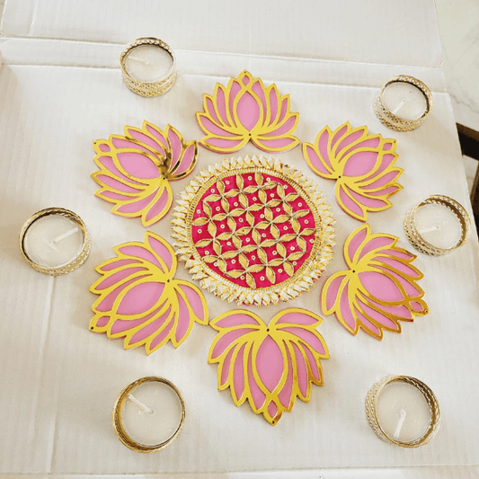 Gota Lotus Rangoli Collection
