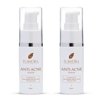 Flawora Anti Acne Serum to reduce Blackheads Open Pores, Excess Oil & Bumpy Texture