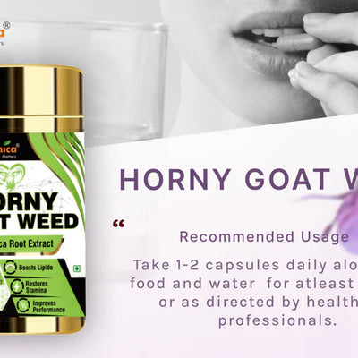 Horny Goat Weed with Maca Root Extract Supports Strength, Stamina & Performance