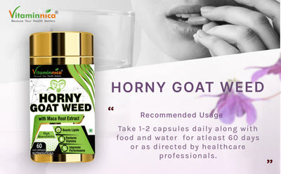 Horny Goat Weed with Maca Root Extract Supports Strength, Stamina & Performance