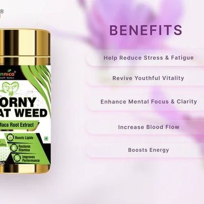 Horny Goat Weed with Maca Root Extract Supports Strength, Stamina & Performance