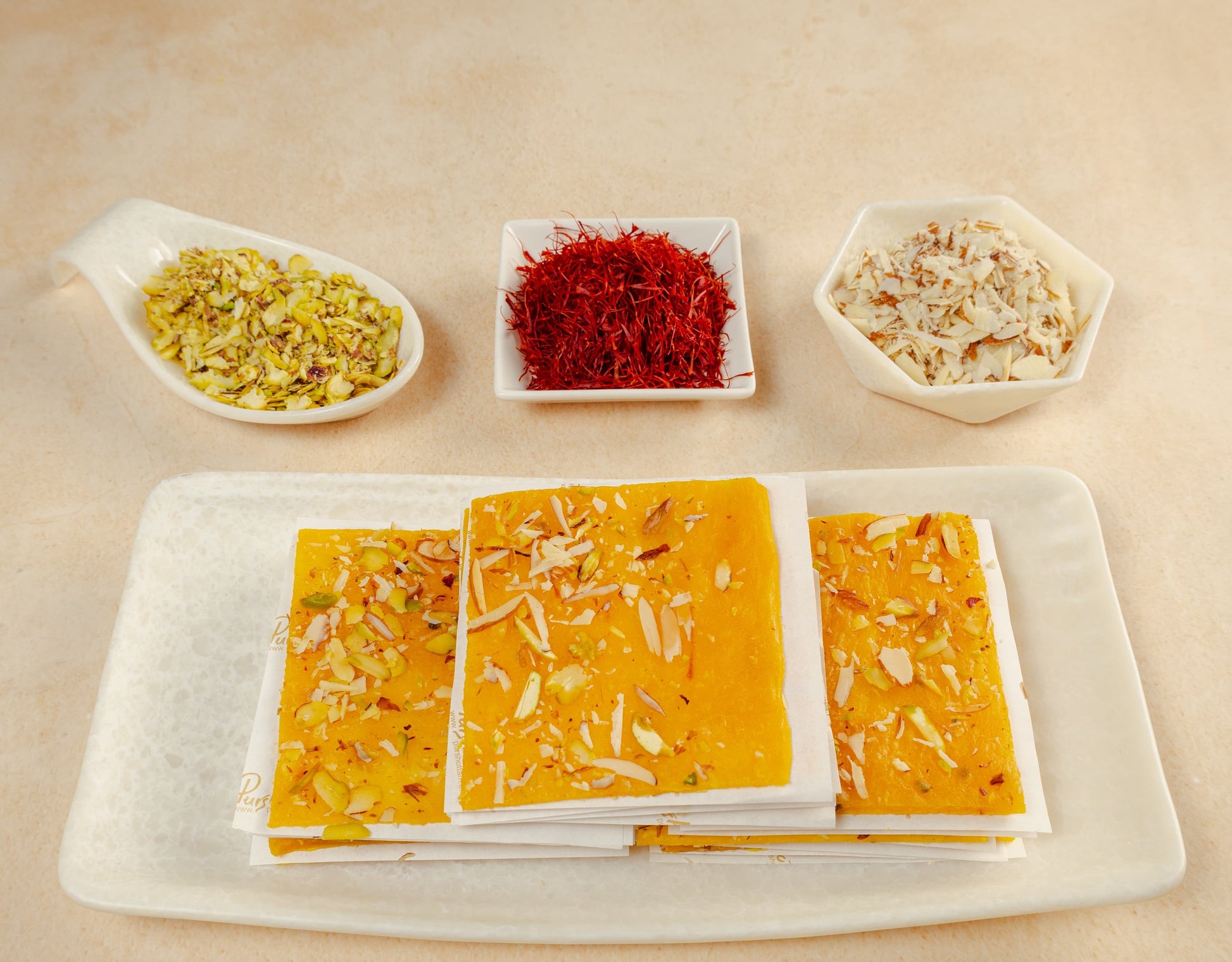 Purshottam Sweets Kesar Golden Halwa - 500 gms