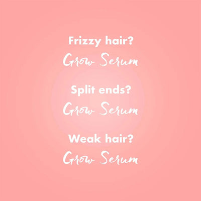 Grow Anti-Frizz Styling Serum with Vegetable Protein & Vitamin B5 - 75 ml