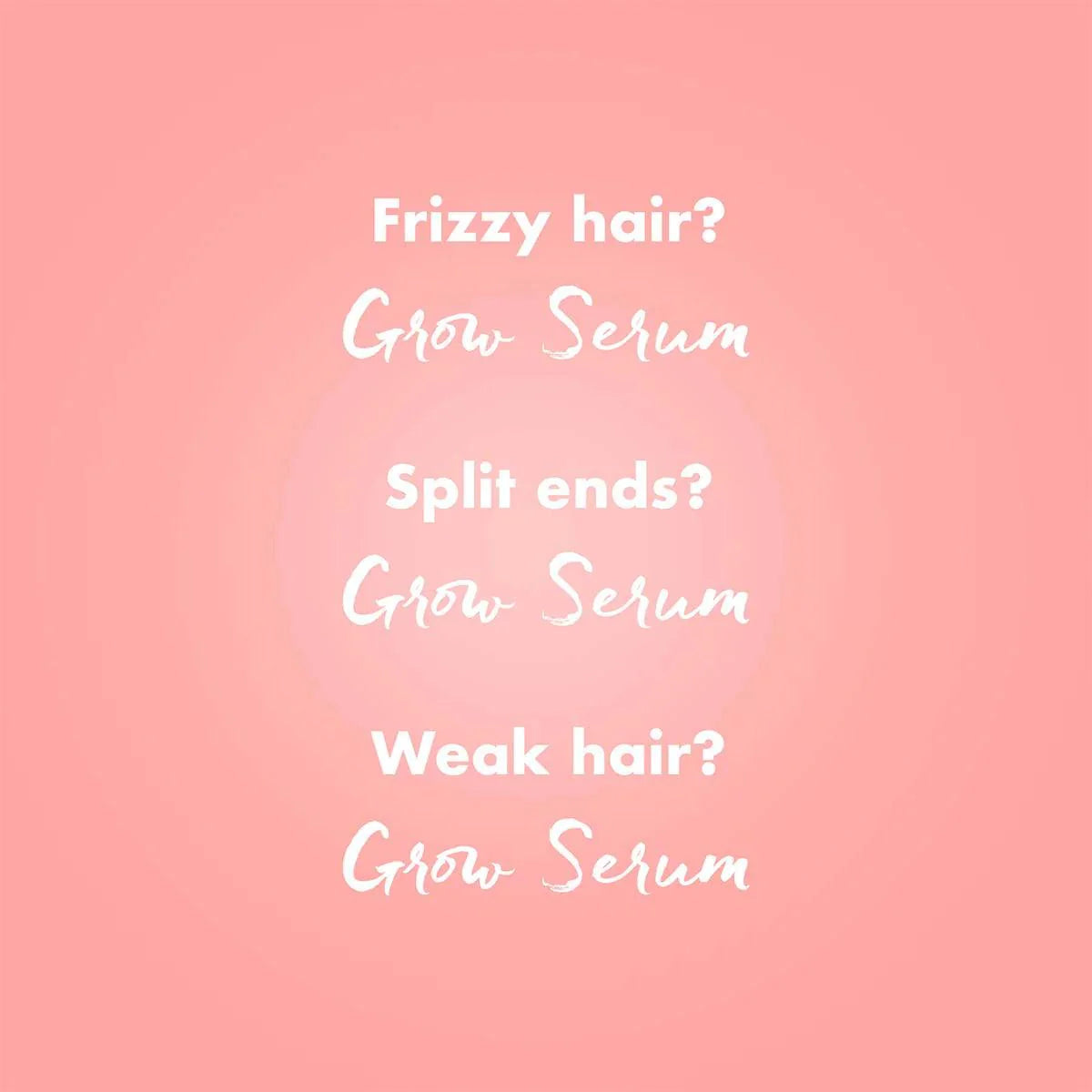 Grow Anti-Frizz Styling Serum with Vegetable Protein & Vitamin B5 - 75 ml