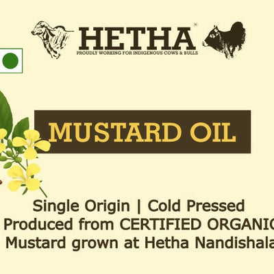 Hetha Organic Cold Pressed Black Mustard Oil
