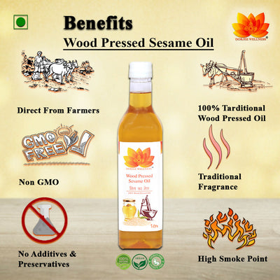 Dorjee Wellness Wood Pressed Sesame Oil