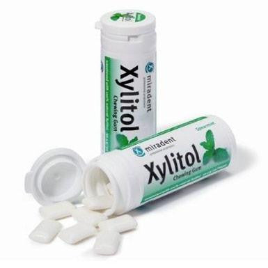 Xylitol Dry Mouth Relieving Chewing Gum, Sugar Free, Spearmint