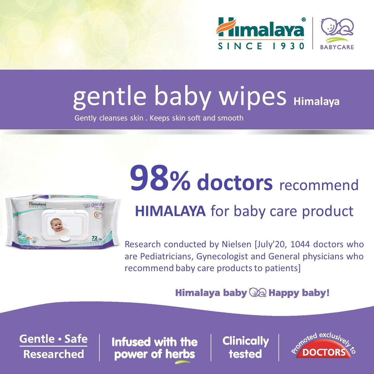 Himalaya Gentle Baby Wipes