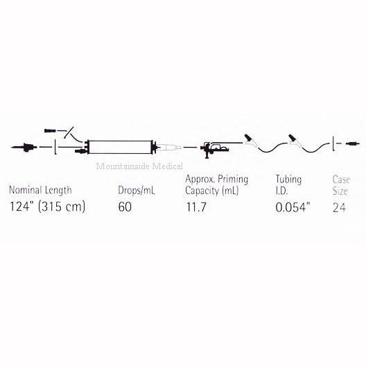 LifeShield PlumSet Microdrip SoluSet 60 Drop Iv Set