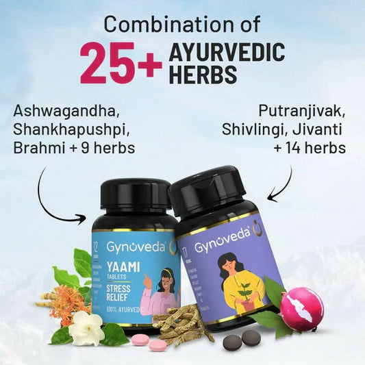 Gynoveda Yaami Ayurvedic Tablets & Jeehv Ayurvedic Tablets Combo