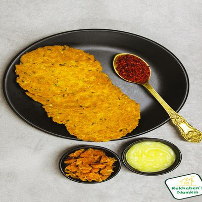 Rekhaben's Bajra Lasan Methi Bhakhri (Pearl Millet, Garlic, Fenugreek) | 190 gms