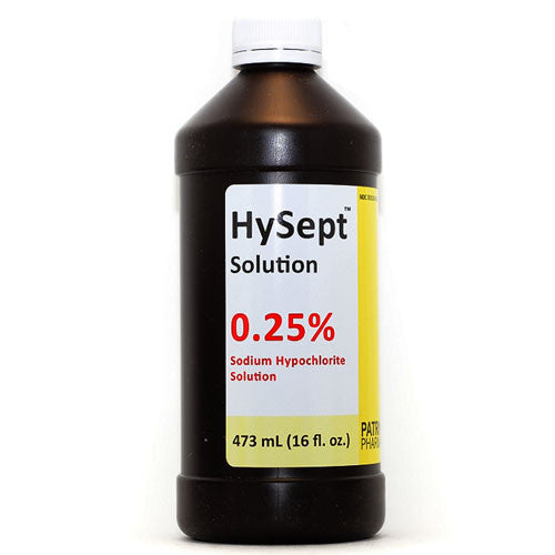 Hysept Topical Antimicrobial Wound Cleaner Antiseptic Solution 0.25% Sodium Hypochlorite 16oz