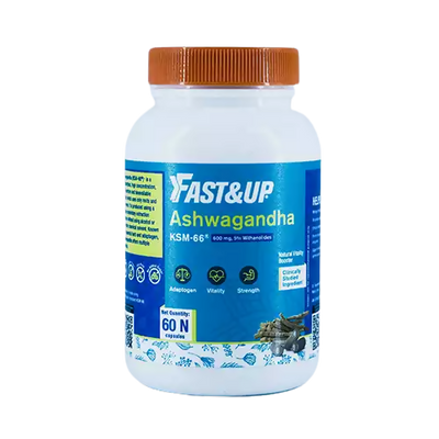 Fast&Up Ashwagandha KSM-66 600mg Capsules - Unflavored