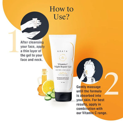 Arata Vitamin C Night Repair Gel