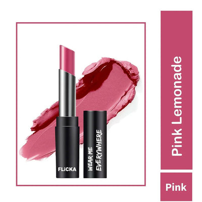 FLiCKA Wear Me Everywhere Creamy Matte Lipstick Pink Lemonade - Pink
