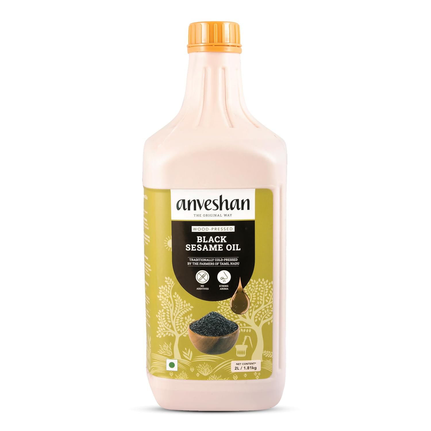 Anveshan Wood Pressed Black Sesame Oil