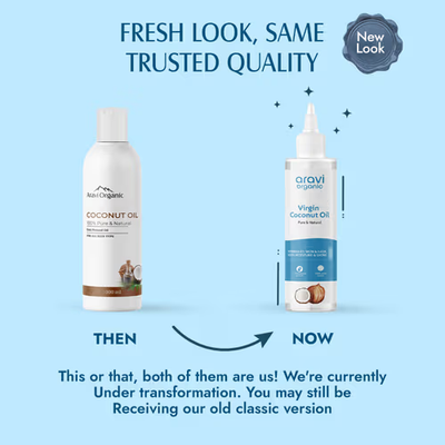 Aravi Organic 100% Pure Extra Virgin Cold Pressed Coconut Oil