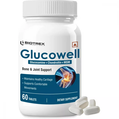 Biotrex Glucowell Glucosamine, Msm & Chondroitin 500mg Tablets – Himkhand