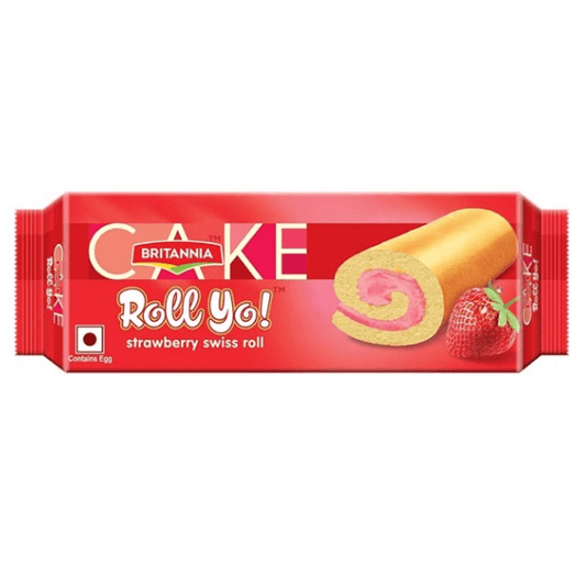 Britannia Roll Yo! Strawberry Swiss Roll, 28 g
