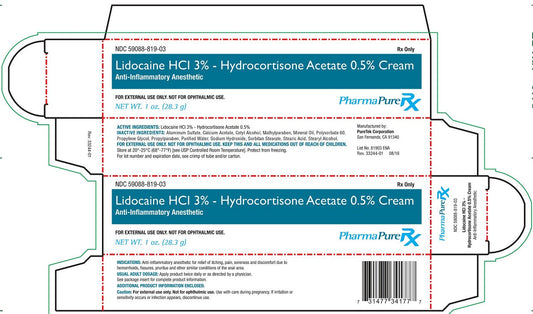 Lidocaine HCI 3% with Hydrocortisone Acetate 0.50% Rectal Relief Cream (Rx)