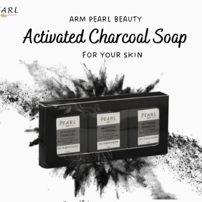 ARM Pearl Beauty Beauty Whitening Soap with Charcoal With Tea Tree + Lavender