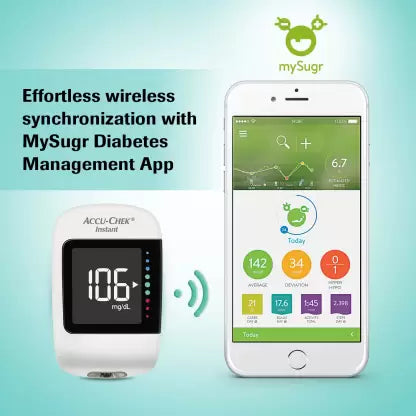 ACCU-CHEK Instant (with Bluetooth) Glucometer