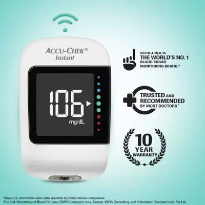 ACCU-CHEK Instant (with Bluetooth) Glucometer