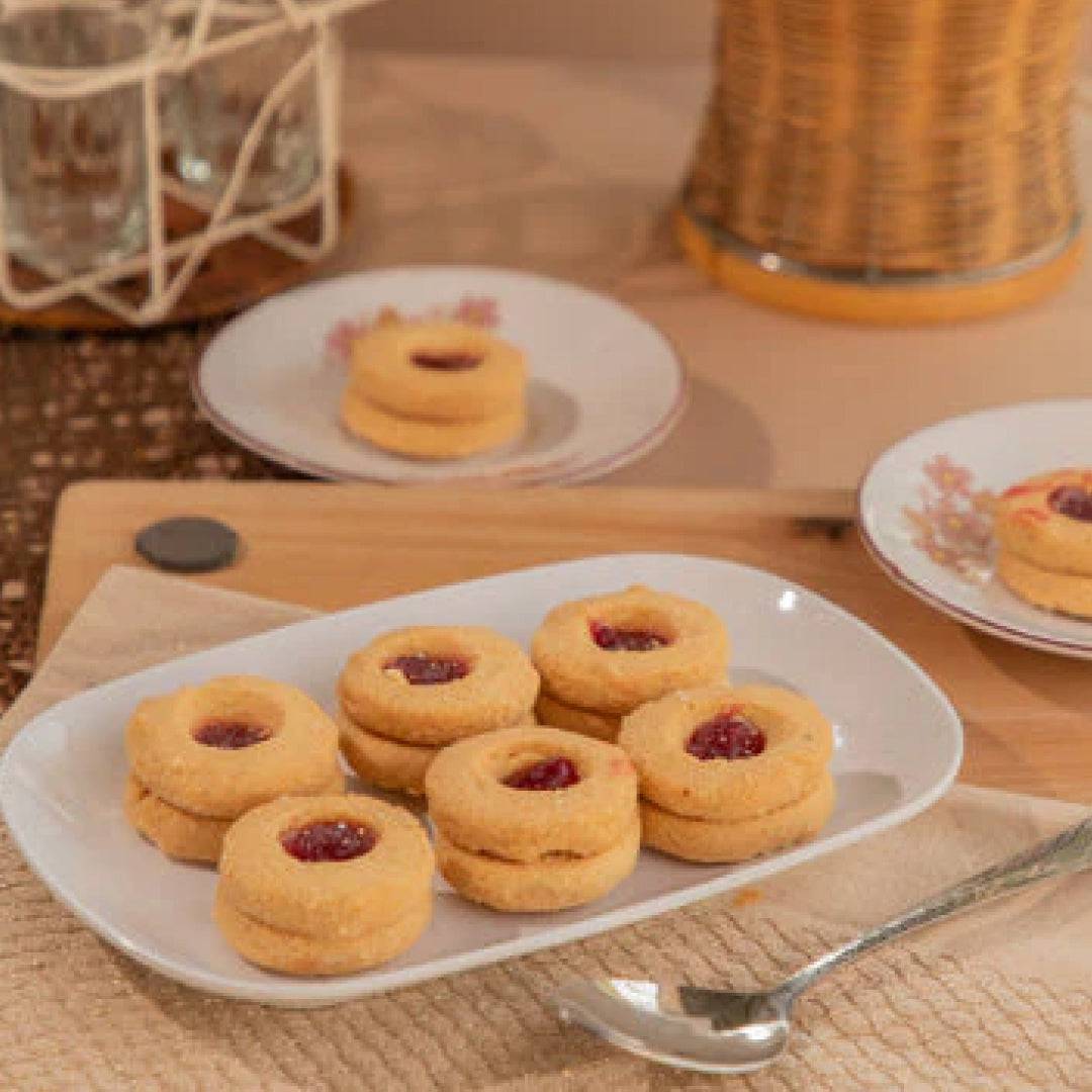 Jagdish Farshan Jam Dot Cookies - 200 gms