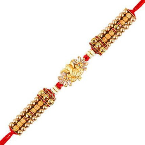 Ganesha Design Rakhi and Fruit N Nut Chocolates