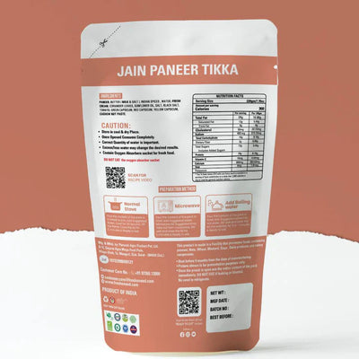 Fresh O Need Paneer Tikka ( Without Onion & Garlic ) - Ready To Eat 220 gms