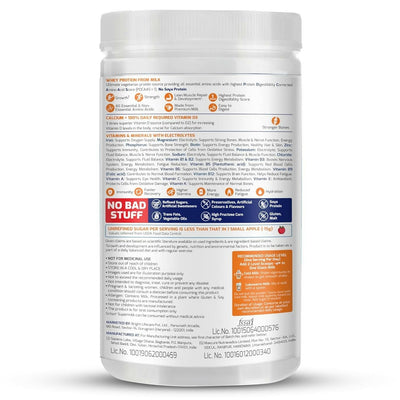 Gritzo SuperMilk Overall Growth (7-12y Girls), Zero Refined Sugar, 21 Vitamins & Minerals