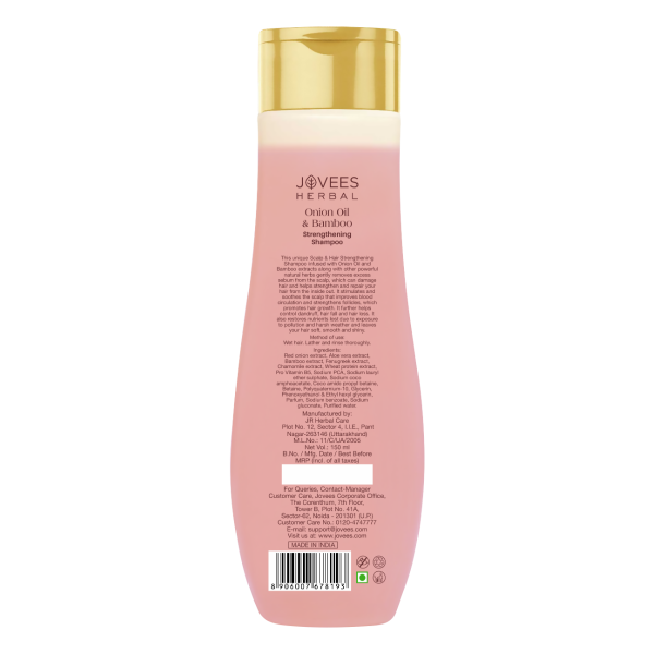 Jovees Red Onion Oil & Bamboo Strengthening Shampoo