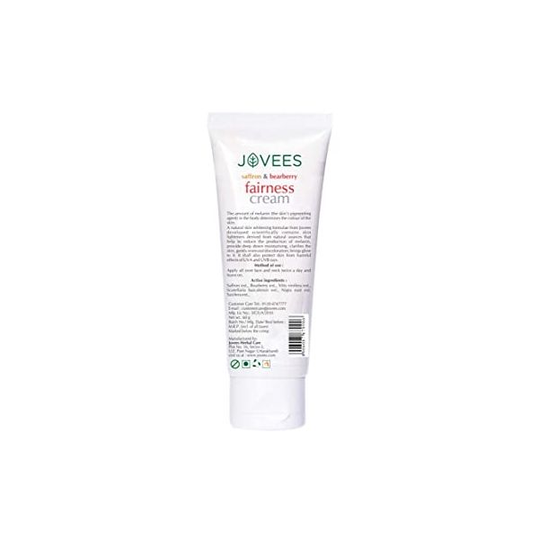 Jovees Saffron & Bearberry Fairness Face Cream (60 gm)