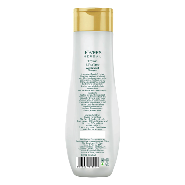 Jovees Thyme & Tea Tree Anti Dandruff Shampoo