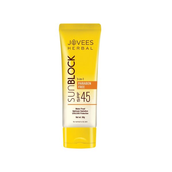 Jovees Sun Block 3 In 1 UVA/UVB Protection SPF 45