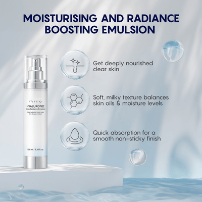 AHC Hyaluronic Dewy Radiance Emulsion Lightweight Moisturizer - Korean skincare
