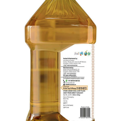 Farm Naturelle Organic Ghani Cold Pressed Virgin Groundnut/Peanut Oil