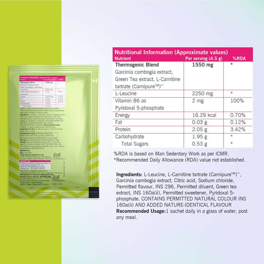 Chicnutrix Korean Lean Weight Management Fat Burner Sachets