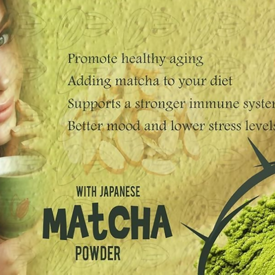 Eteasy Japanese Matcha Sonti Mix Milk Drink Kashmiri Kesar Saffron Mix Powder