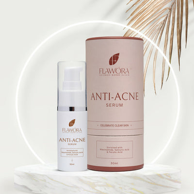Flawora Anti-Grey Hair Serum, Anti Acne Serum and D-Tan Lotion Combo