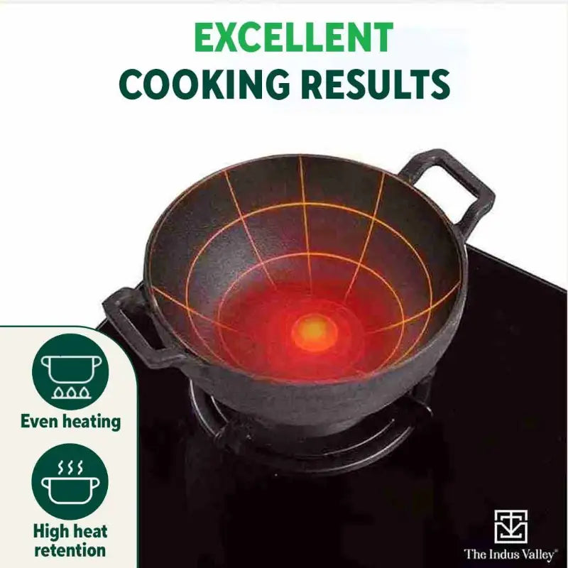 CASTrong Cast Iron Cookware Set: Free ₹110 Spatula +Tawa+Kadai+Frypan,Kitchen set for Home, Pre-seasoned,100% Pure,Induction
