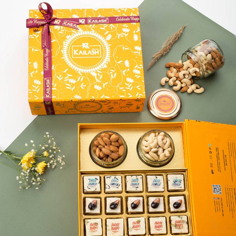 Kailash Sweets & Snacks Exotic Yellow box - 675 gms