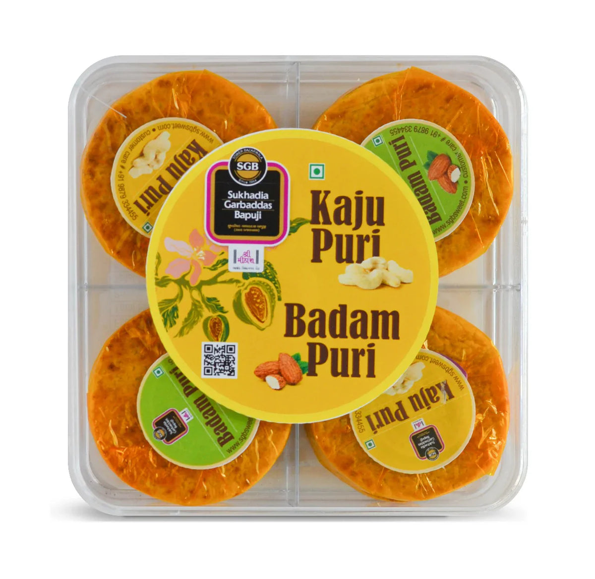 Sukhadia Garbaddas Bapuji Kaju Puri & Badam Puri | 400 gms