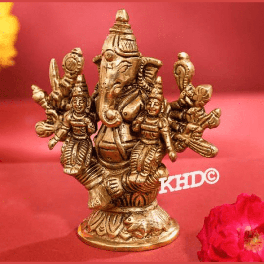 Lord Shri Ganesha with riddhi - siddhi