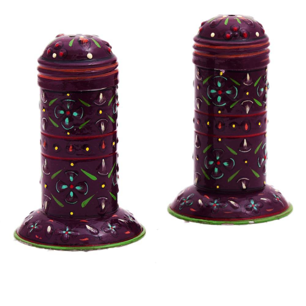 Hand Painted salt & Pepper Container set of 2 Pieces