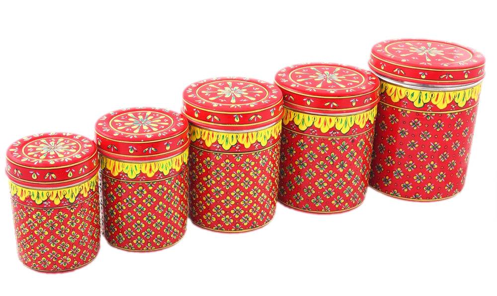 Canister Set of 5 Golden Glow