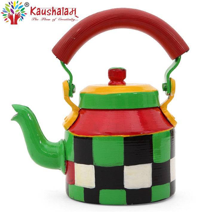 Hand Painted Tea Kettle : Checkers – Himkhand