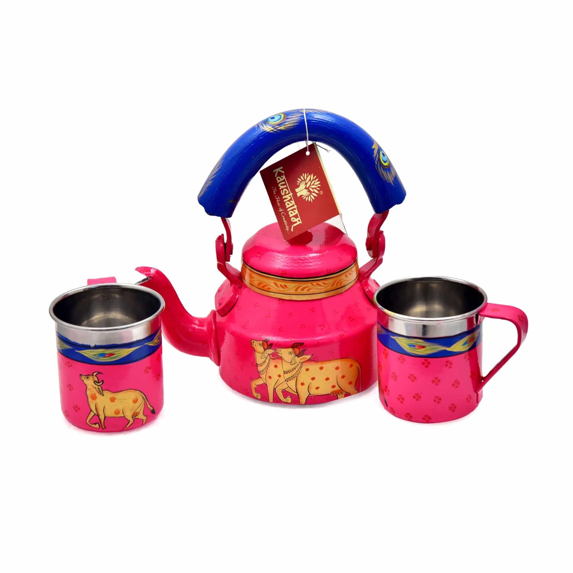 Hand Painted Tea Set : Gulabi Art