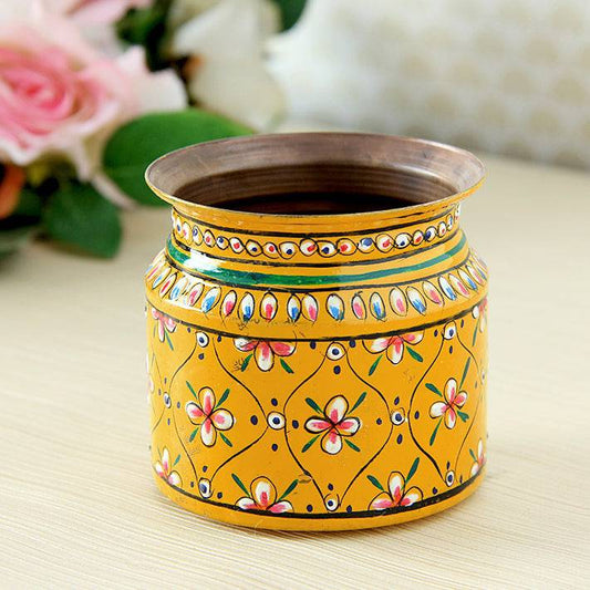 kalash Copper Hand painted