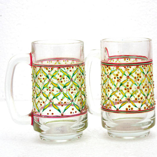Hand Painted Beer Mugs set of 2 - Complete Collection